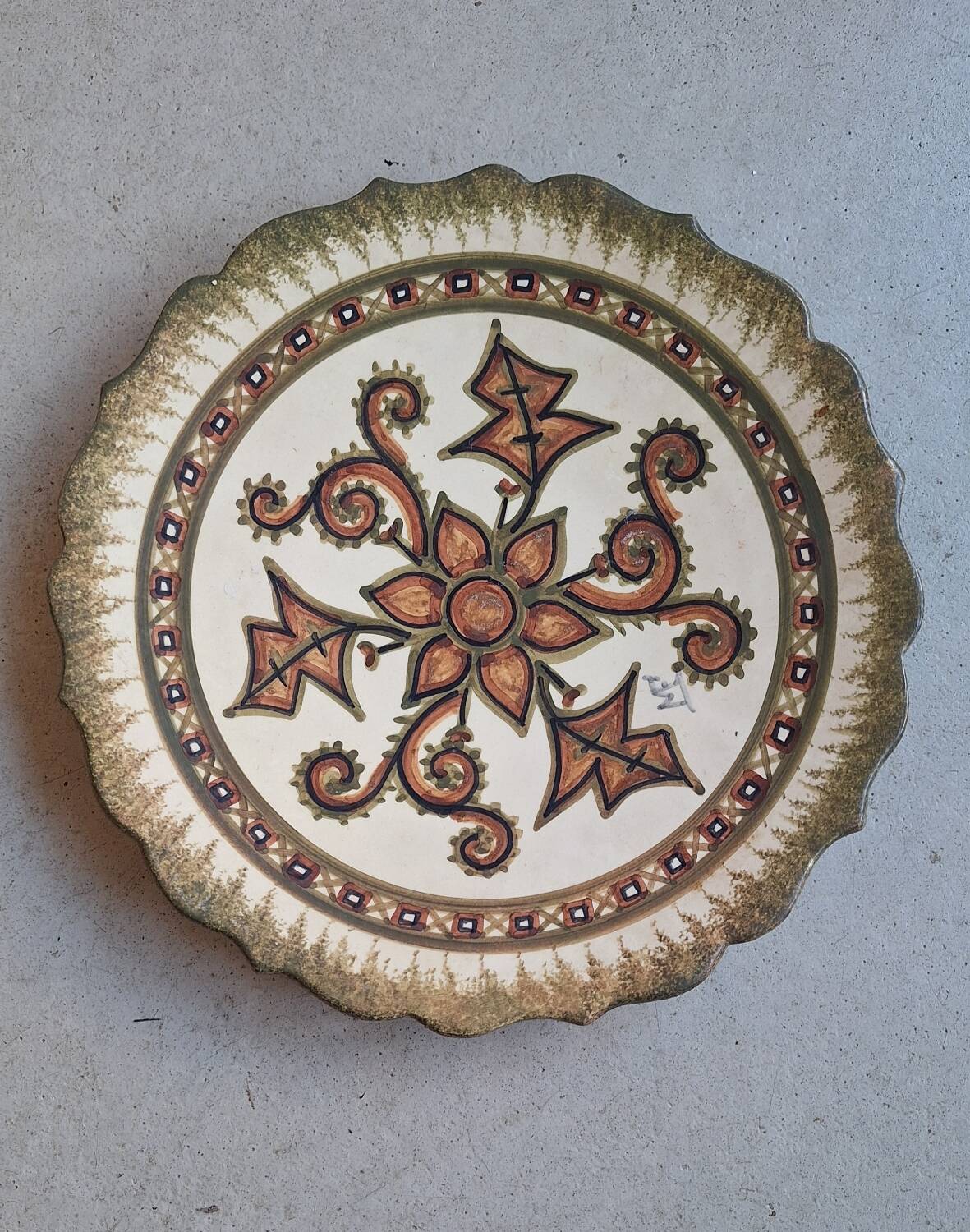 Decorative plate Paul Fouillen Quimper