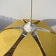 Suspension fleur pétale jaune vintage 70s
