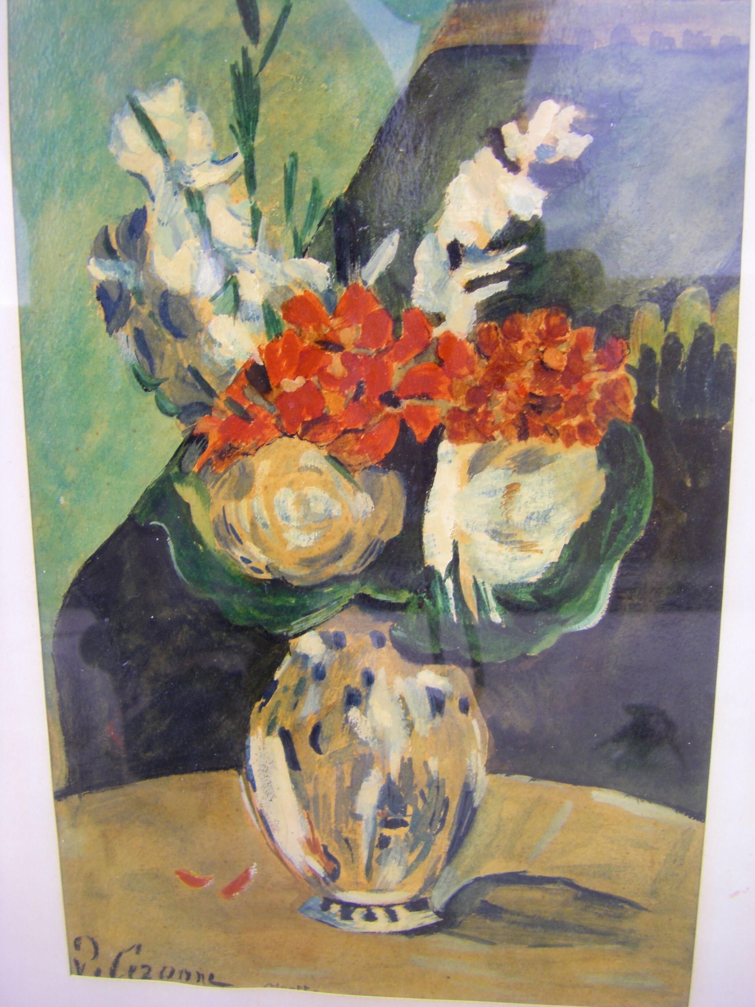 Reproduction of the bouquet in Little Delft, Paul Cézanne