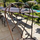 Handcrafted wrought iron garden chair