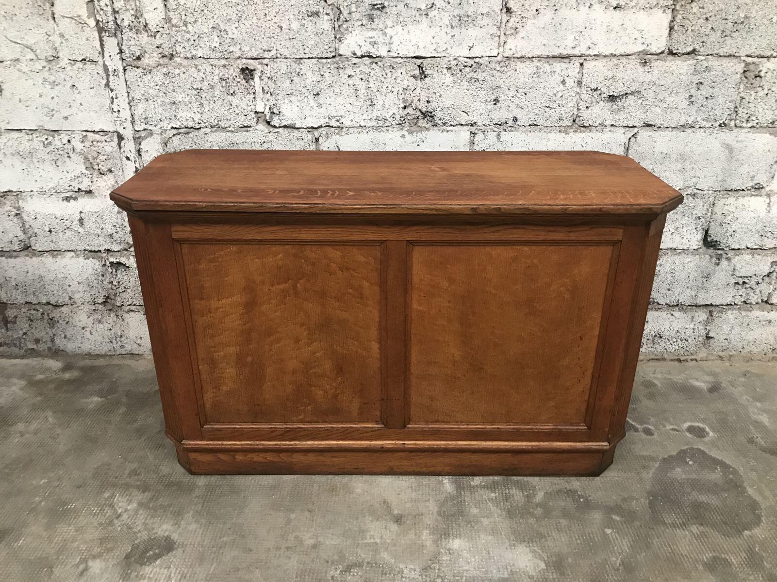 Old comtpoirs early twentieth double sided delicatessen coffee bar