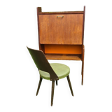 Petit secrétaire à abattant et sa chaise