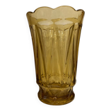 Large smoked glass vase from the 70s
