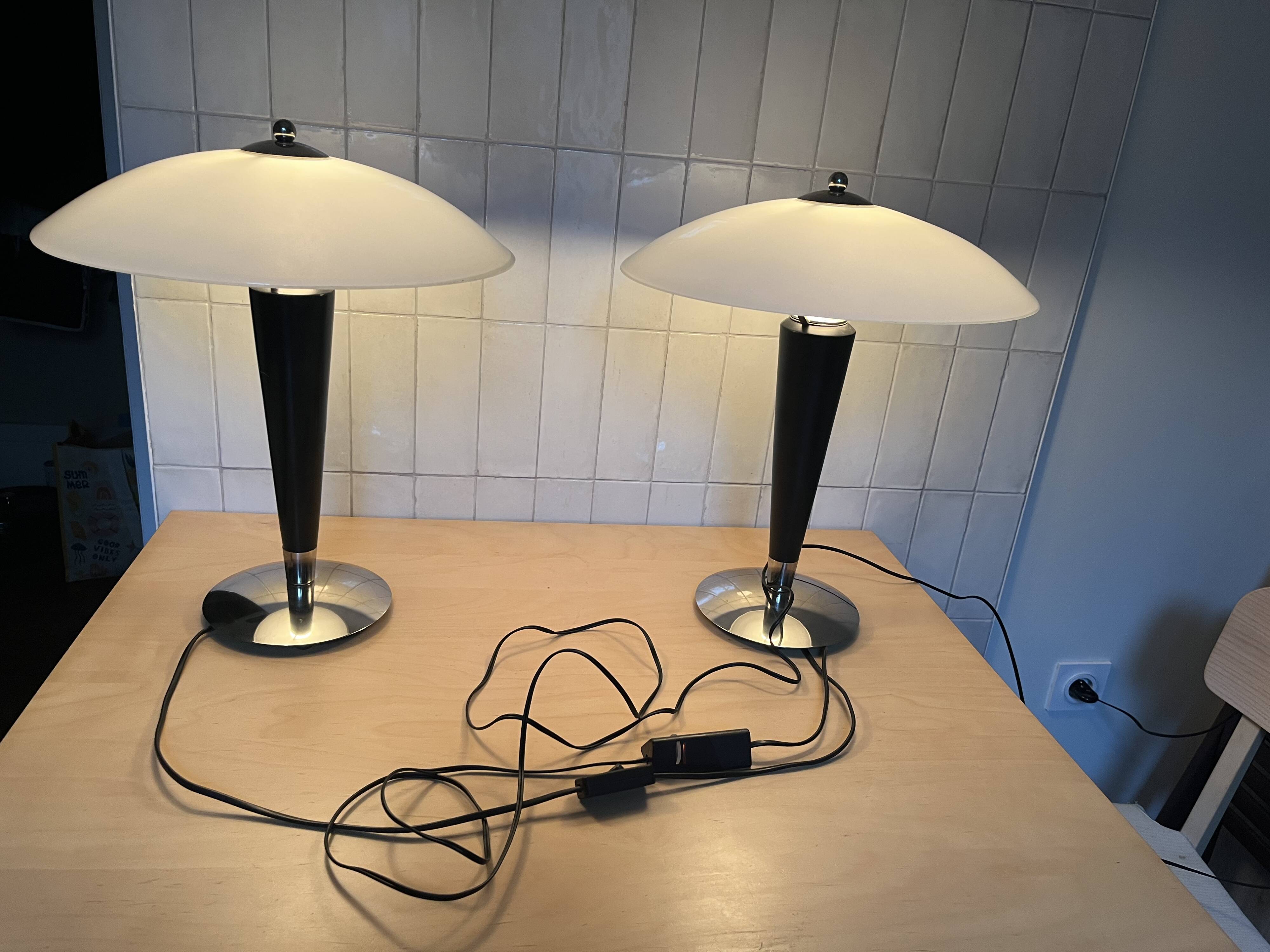 Pair of SCE lamps from the 1970s