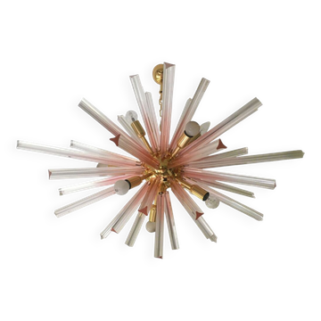 Plafonnier Triedro en verre de Murano