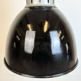 Industrial Black Enamel Factory Lamp from Elektrosvit, 1960s