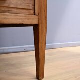 Solid oak pedestal desk, Régy establishments – 1940