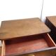 Pair of bedside tables with compass legs / vintage 50s-60s