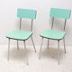 Paire de chaises café en formica de couleur tchécoslovaque, années 1960