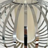 Vintage chandelier pendant in chrome stainless steel