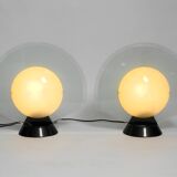 Pair of 1980s table lamps by Pier Giuseppe Ramella for Arteluce model Tikal
