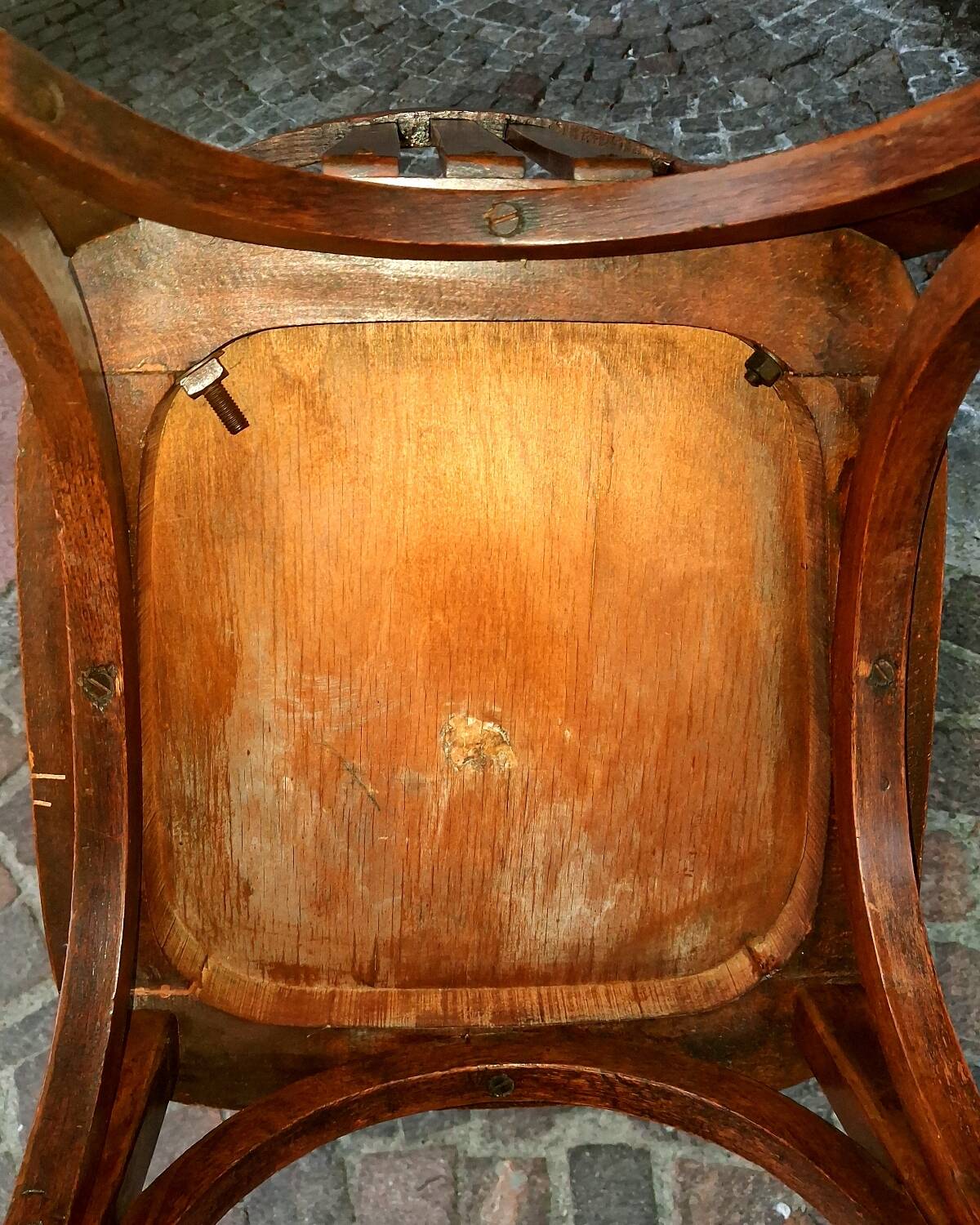 Bistro chair bar restaurant beech with slatted backrest