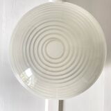 Round curved spiral ceiling light space age