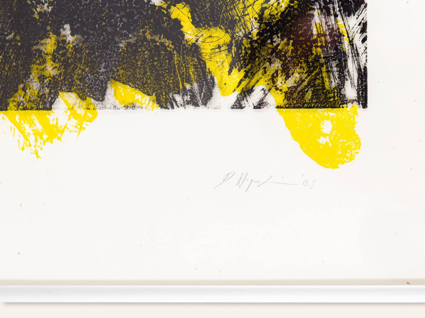 At Night, Color Lithograph, 41 x 51 cm