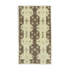 1960s handmade oriental beige rug 127 cm x 227 cm