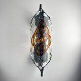 Vintage brutalist wall lamp, Italy, 1970s