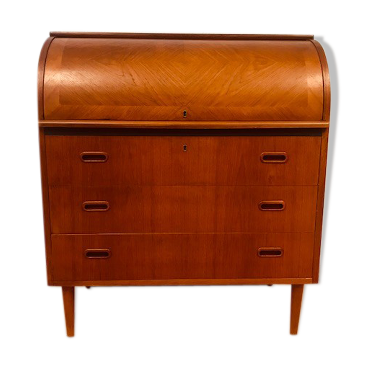 Scandinavian cylinder secretary egon ostergaard
