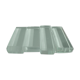 Set of 4 modernist crystal knife holders