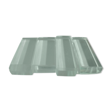 Set de 4 porte couteaux en cristal modernistes
