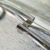 Chrome and glass folding trolley from the 70s