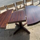 Table scandinave à rallonge avec 4 chaises