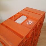 Vintage Orangina advertising bottle crate