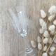 Verres à pied en verre gravé