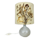 Ceramic ball lamp and dried flower lampshade