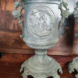 Decorative metal vase