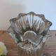 Vintage cut crystal vase, 1950s Art Deco style.