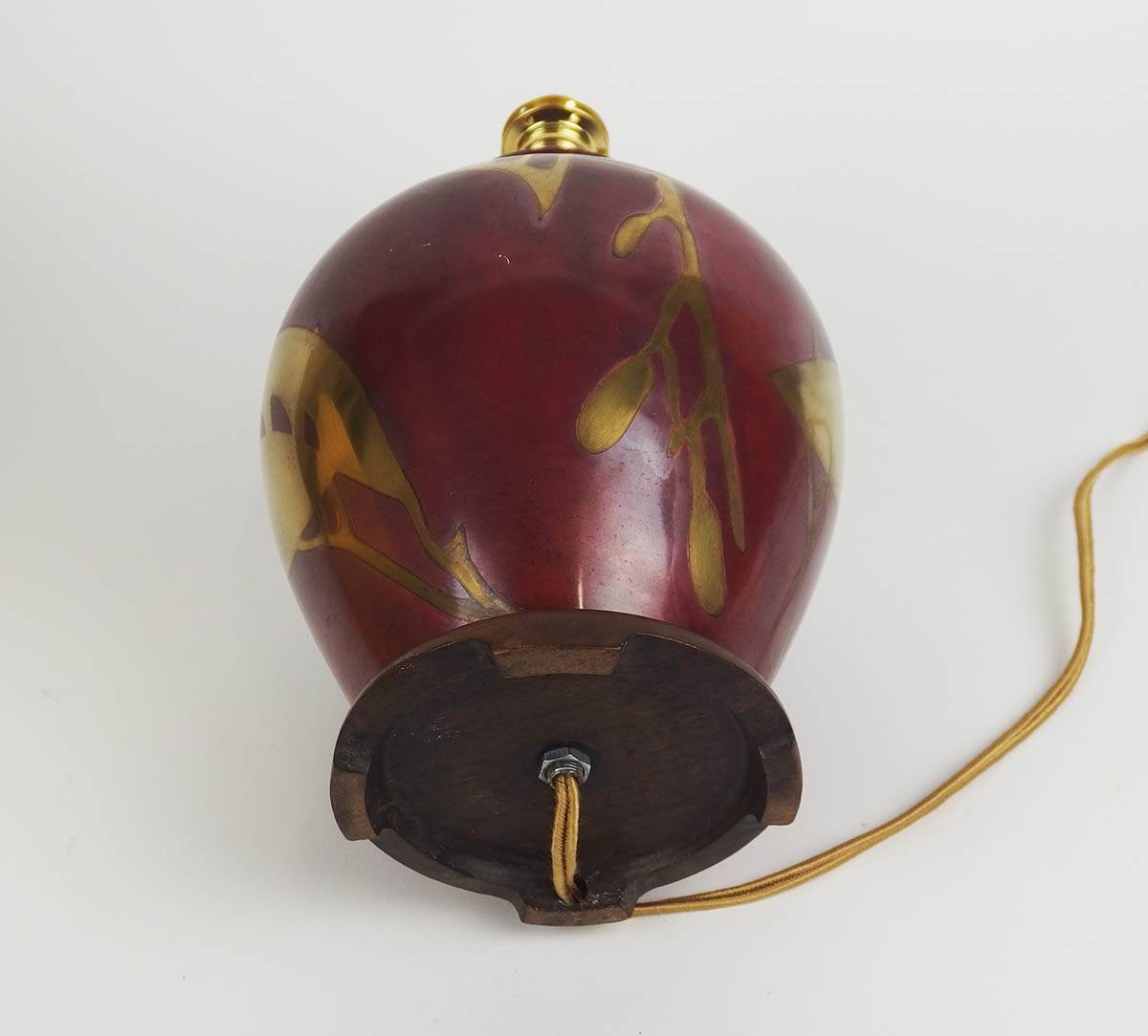 Art Deco metal lamp by WMF Ikora