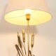 Brass table lamp adorned with wheat ears, 1970s, Italy.