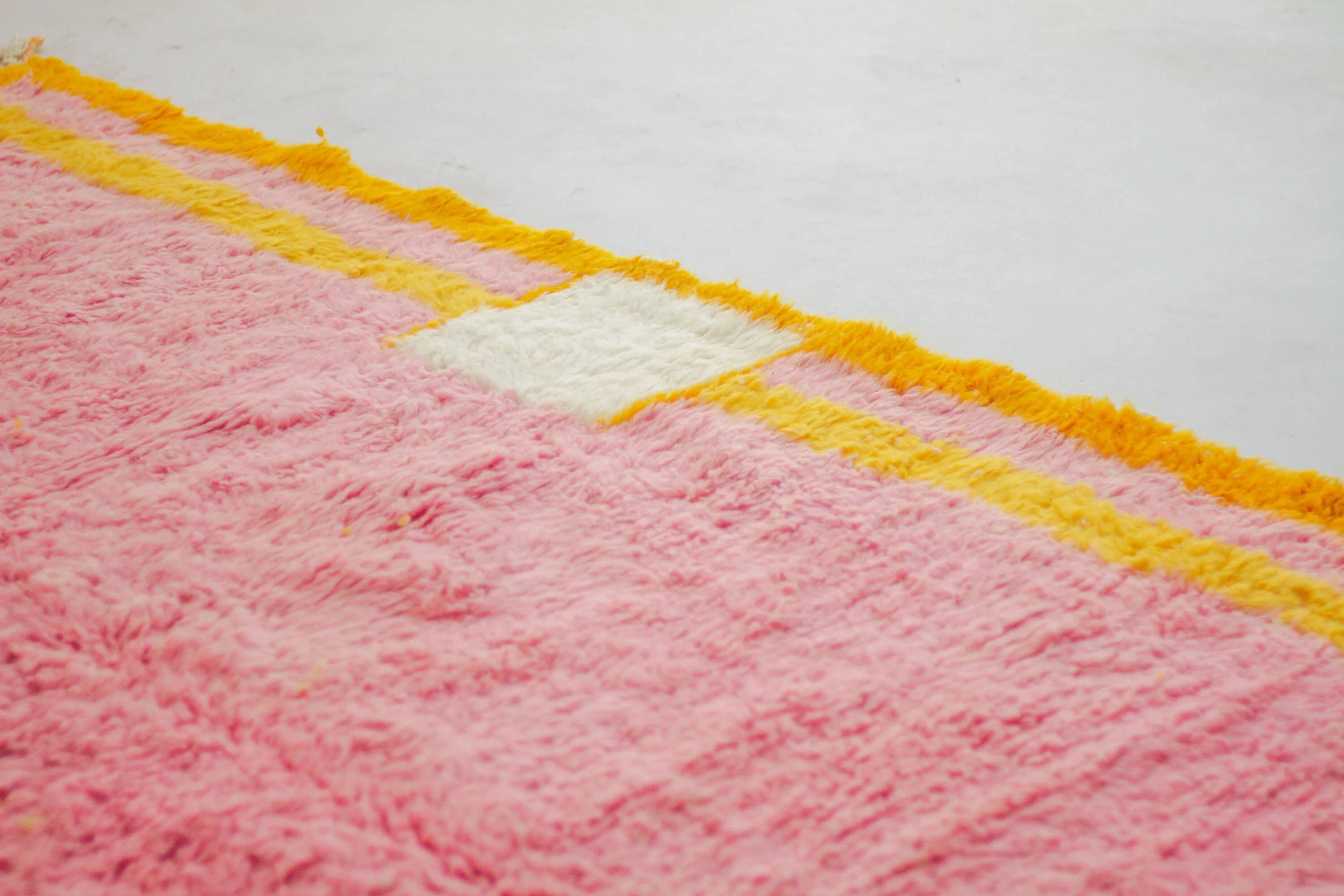 Handmade wool Berber rug 3 x 2 m