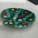 Vintage ceramic paint palette presentation plate | decorative bowl