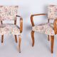 Art Deco Chairs in Beech attributed to J. Leleu, France, 1930s, Set of 2