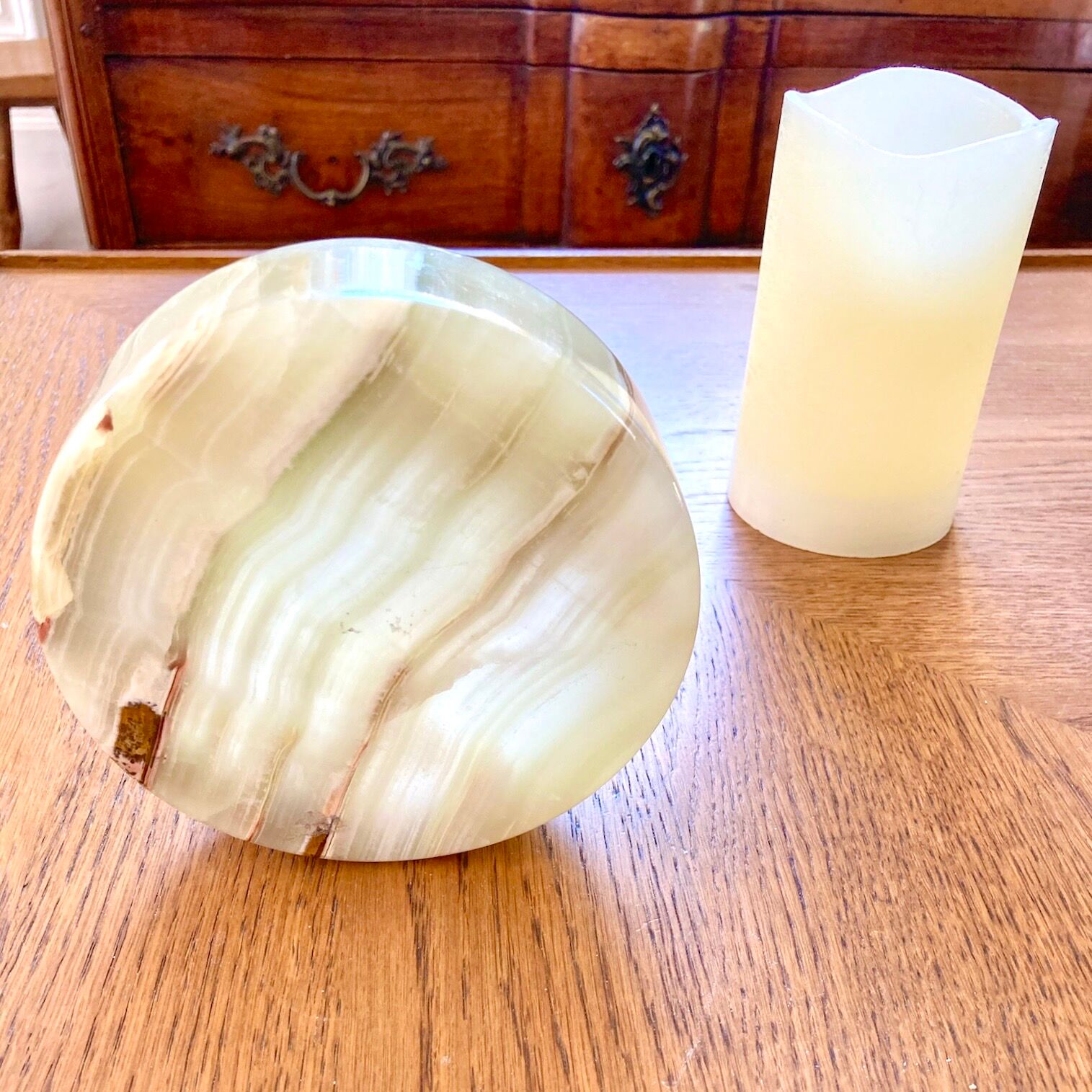 Marble onyx ashtray