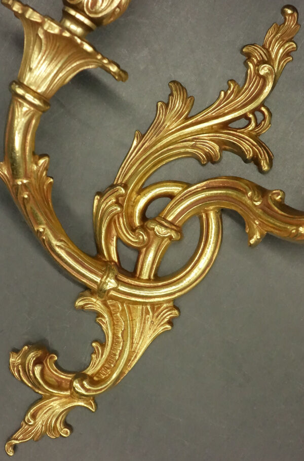 Pair of Rocaille/Rococo style sconces