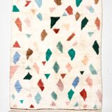 Moroccan Berber rug, Beni Ouarain terrazzo, 2.88x1.97m