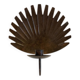 Brown patina wall candle holder