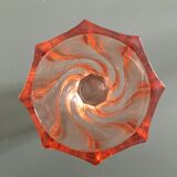 Faceted pink vase