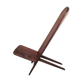 Chaise malgache en palissandre sculpté