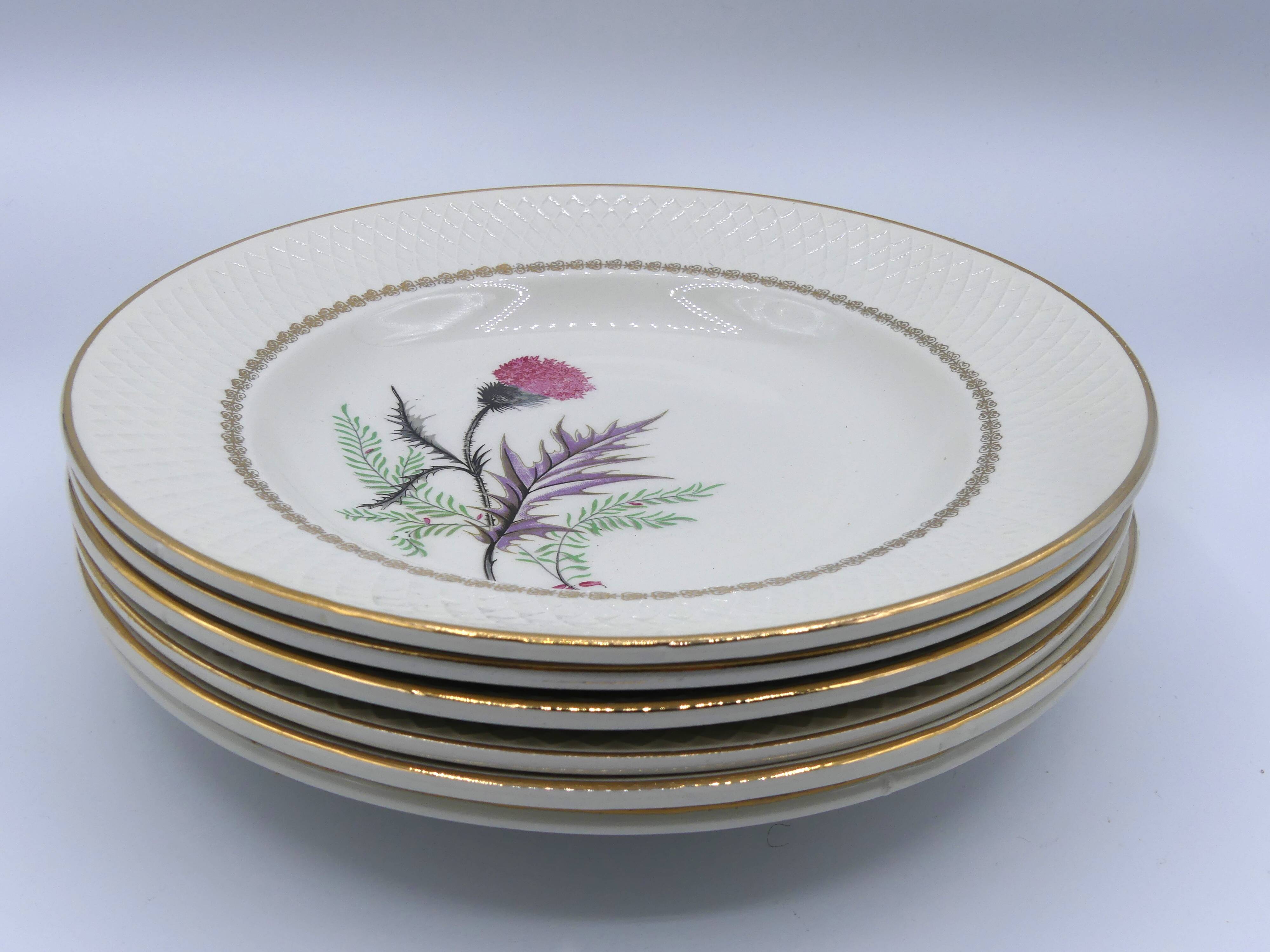 6 plates Moulin des Loups Imperia hollow