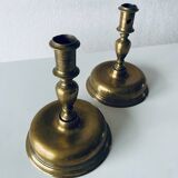 Pair of 17th century candlesticks