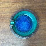 Ashtray or bowl in brutalist studio pottery by Gerhard Liebenthron, mid-century, 1960s, 1968.