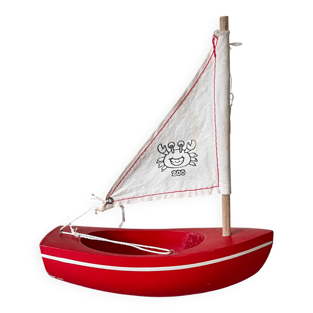 Bateau Jouet TIROT - Voilier De Bassin, Taquet En Hêtre 52 Mm, Occasion