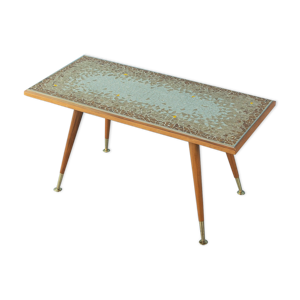 Table basse en mosaïque des années