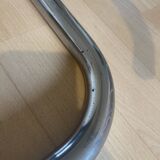 Chrome and smoked glass coffee table