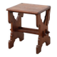 Belgian Arts & Crafts or Jugendstil Oak Stool, circa 1890