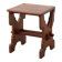 Belgian Arts & Crafts or Jugendstil Oak Stool, circa 1890