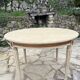 Louis XVI style round table in painted wood